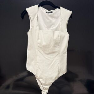 White Zara Bodysuit